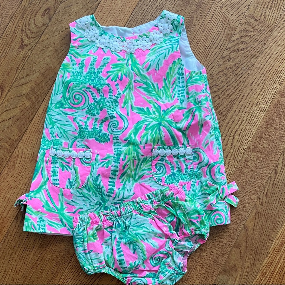 Lilly Pulitzer baby shift dress with bloomers
